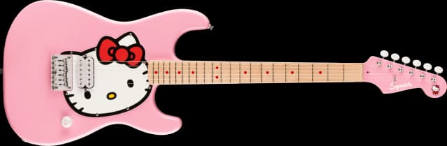 Guitarra Eléctrica Squier Hello Kitty Stratocaster - Rosa